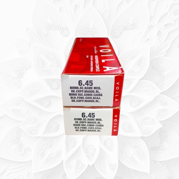 Intercosmo Voilà Professional 2 Tubes of Permanent Hair Color Dark Copper Blonde - Picture 2 of 16